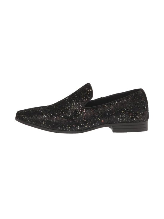 New Stacy Adams Stellar Black Glitter Slip-On Loafers Men’s main image 8